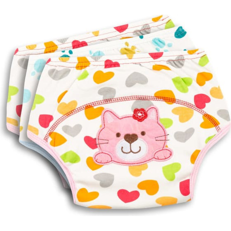 Sensillo EMBROIDERED TRAINING PANTIES GIRL PACK OF 3