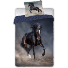 BEDDING SET HORSES 004 TORNADO 160X200+70X80 COTTON.YOUTH.