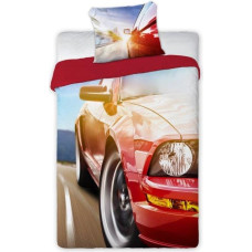 BEDDING SET 160X200+70X80 COTTON. TURBO 4X4 003 CAR YOUTH.