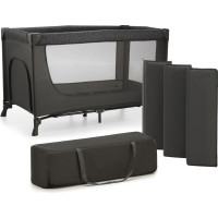 Kinderkraft kelioninė lovytė JOY LIGHT GREY