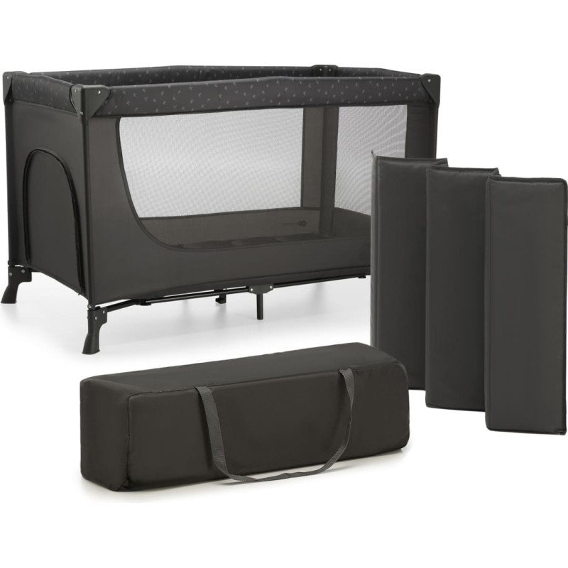 Kinderkraft kelioninė lovytė JOY LIGHT GREY