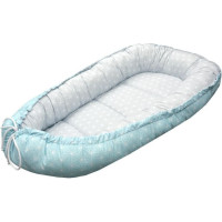 Mamotato Ankras  baby nest cocoon double sided diamonds grey mint