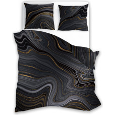 BEDDING SET 140X200+70X90 NOBILE 005 SATYNA BAW.FOTOPRINT