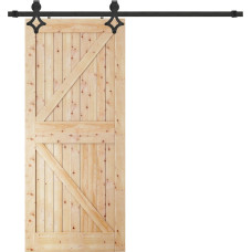 Springos Stumdomų durų sistema Springos HA5002, 183 cm, bėgelis iki 100 kg, barn door, plienas, juoda