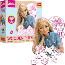 BARBIE *50* PUZZLE DREWNIANE KONTUR