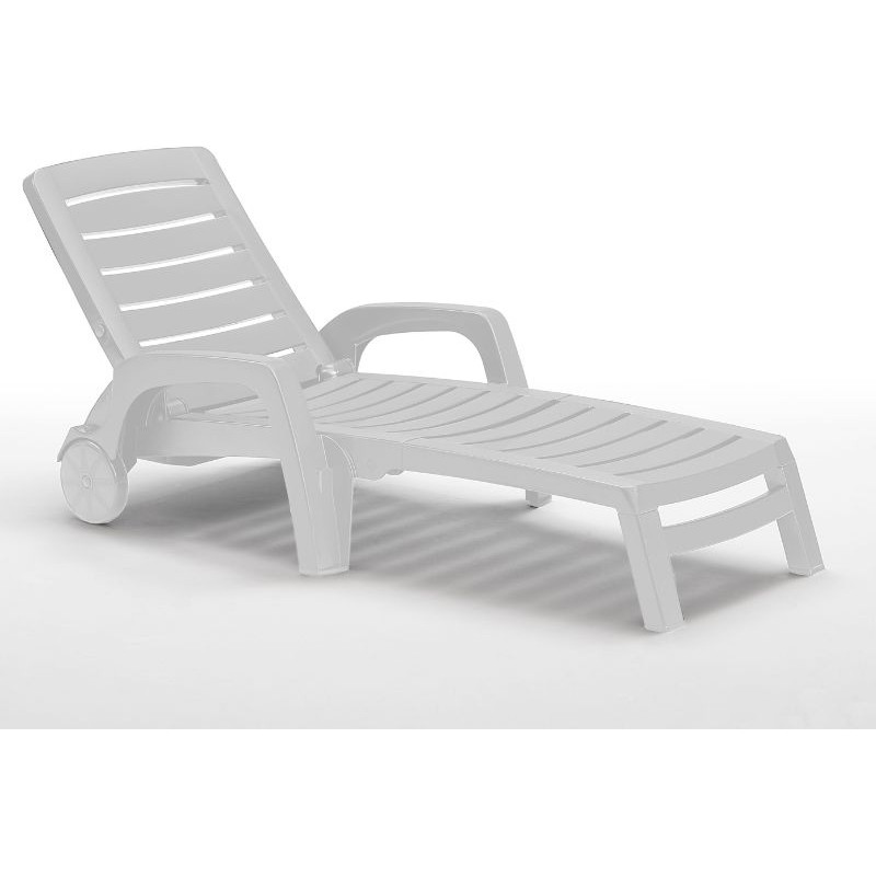 Bica Sauļo&scaron;anās krēsls Riva balts