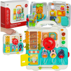 Sensorā montessori manipulatīvā tāfele montessori korpusa pogas lācītis XXL gaisma skaņa