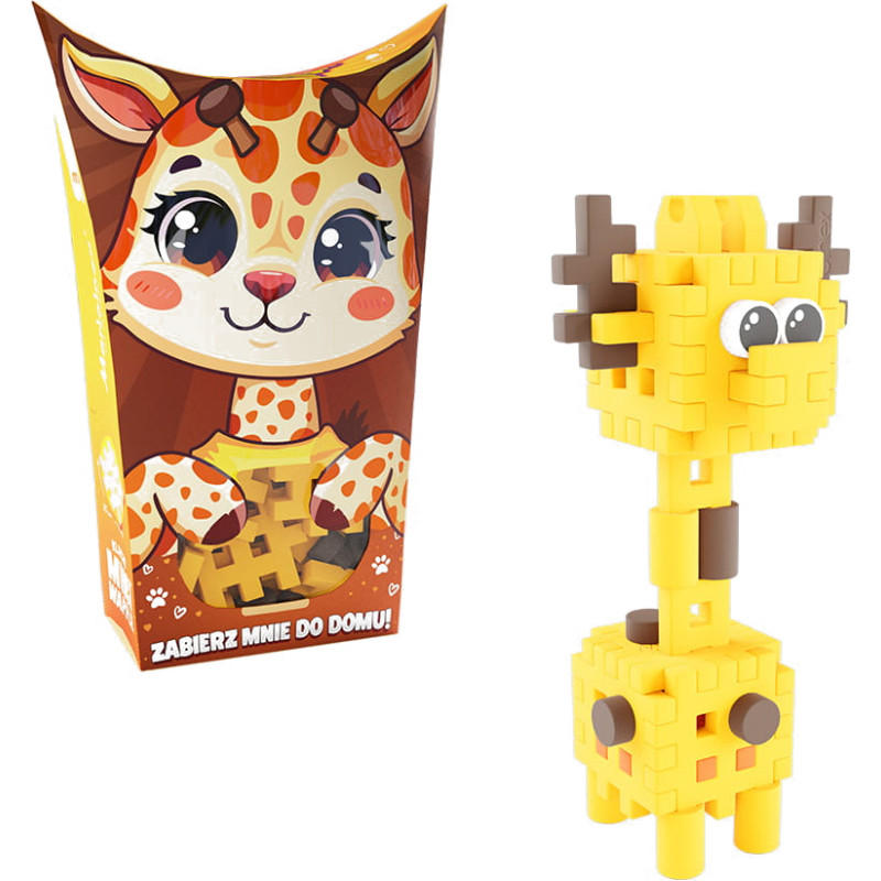 MINI WAFFLE POCKET PETS ŻYRAFA 35 ELEM.