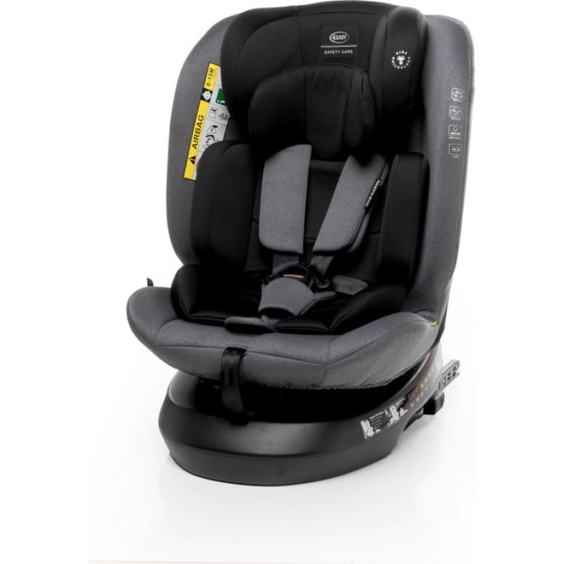 4Baby Automobilinė kėdutė MATT-FIX 40-150cm GRAPHITE I-SIZE