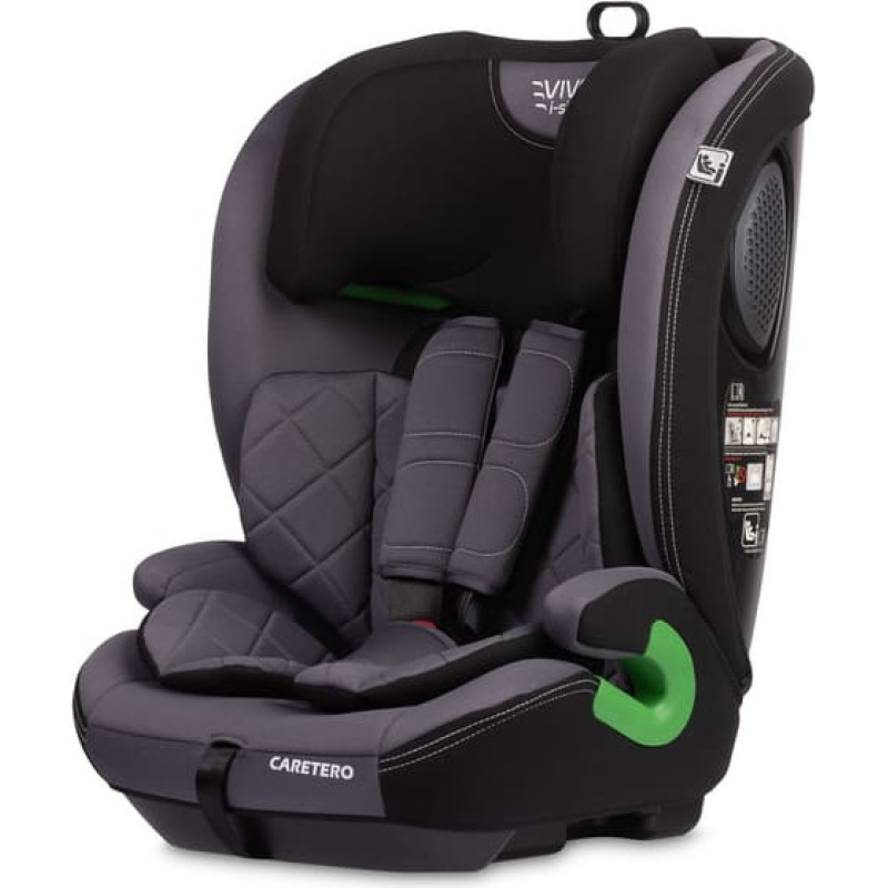 Caretero Automobilinė kėdutė VIVO I-SIZE GRAPHITE (76-150)