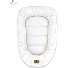 Miminu KIECZMERSKI Kokon niemowlęcy MUŚLIN BAWEŁNIANY śmietanka bawełna 100%