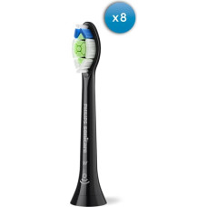 Philips Sonicare Optimal White birstes uzgaļi (8gab.), melns - HX6068/88