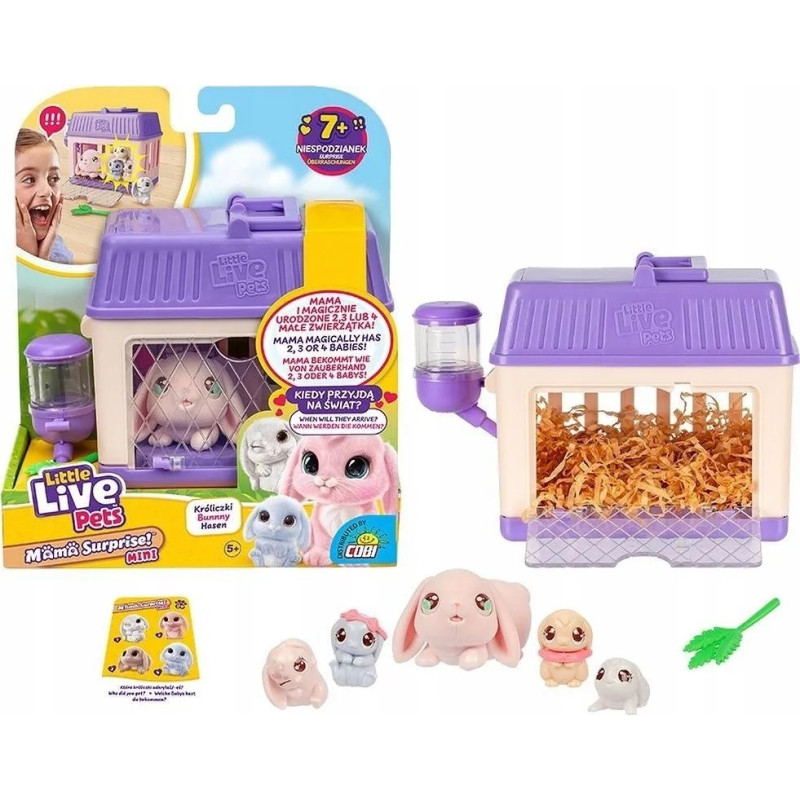 Moose Little Live Pets Mama Surprise triušis, 26625