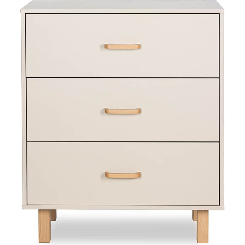 Komoda Klupś LAURA, šampano ir buko spalvos