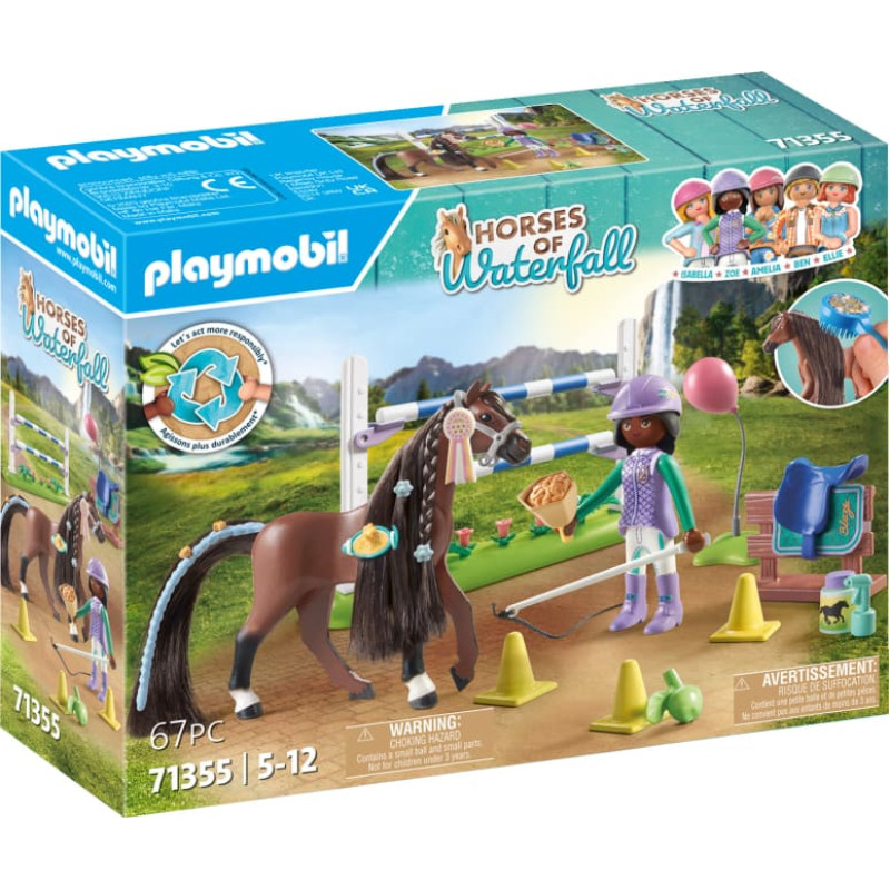 Playmobil WORLD OF HORSES Konkūro arena su Zoe ir Blaze 71355