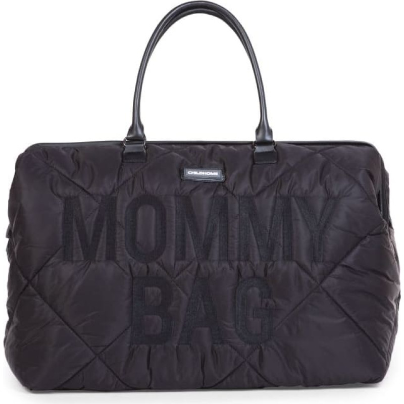 Childhome Mommy Puffed Nursery Bag Black