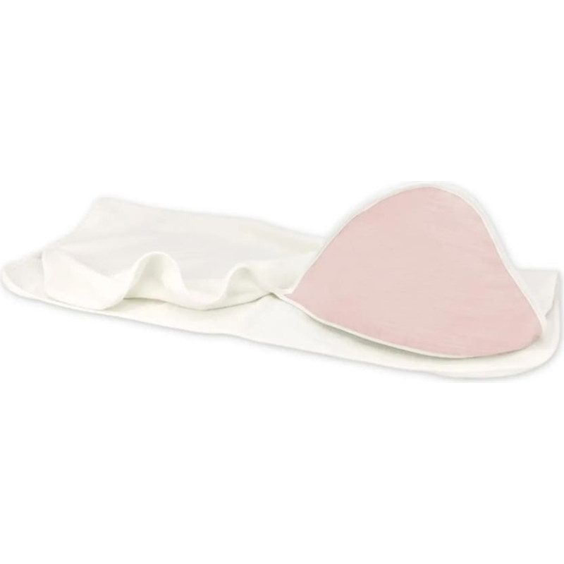 Miminu KIECZMERSKI Okrycie kąpielowe 100x100 MUŚLIN BAWEŁNIANY bawełna 100% pudrowy r&oacute;ż