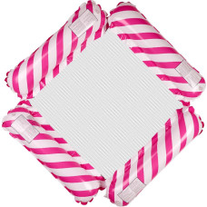 Pripučiamas paplūdimio čiužinys/hamakas – vandens poilsio kėdė baseinui, rausvos spalvos