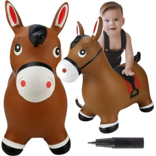 Woopie Skoczek Gumowy do Skakania Konik + Pompka