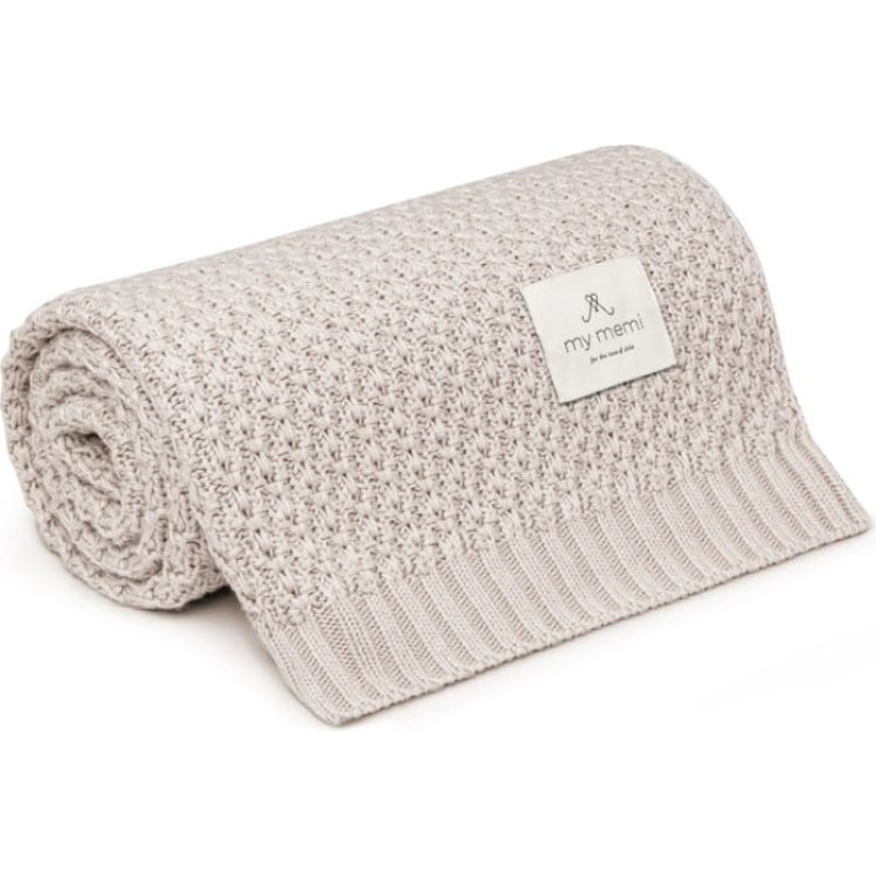 My Memi bambukinis pledas 80х100 Light Beige-Chain