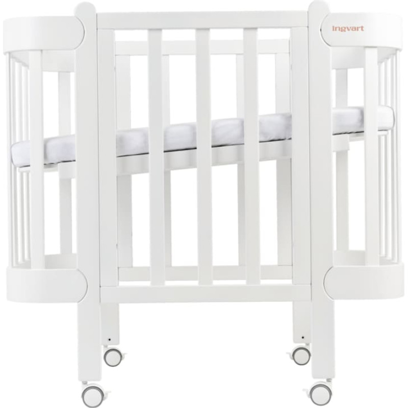 Ingvart Bed 5-in-1 Nika 60 with movable part (60х94, 60х120) white