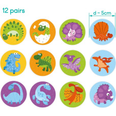 Dodo Stalo žaidimai Atminties (Memo) žaidimas Dinozaurai