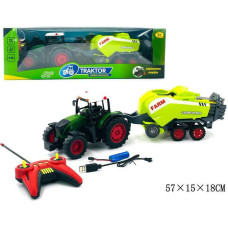 Gazelo Toys 71822 TRAKTOR Z MASZYNĄ NA RADIO-ŁADOWAR