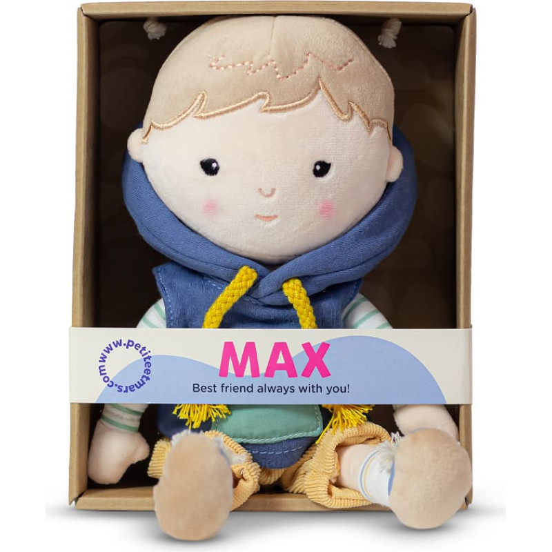 Petite&Mars 620521 Pluszowa laleczka Max 0+ 35 cm