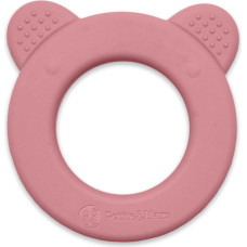 Petite&Mars 713820 Silikonowy gryzak z grzechotką Beary Dusty Rose 0+