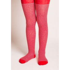 Bellissima Children tights B401 red-white stripes 146/152 Išpardavimas