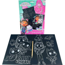 Kids Euroswan - Akcesoria Licencyjne SCRATCH ART SET - GABBYS DOLLHOUSE