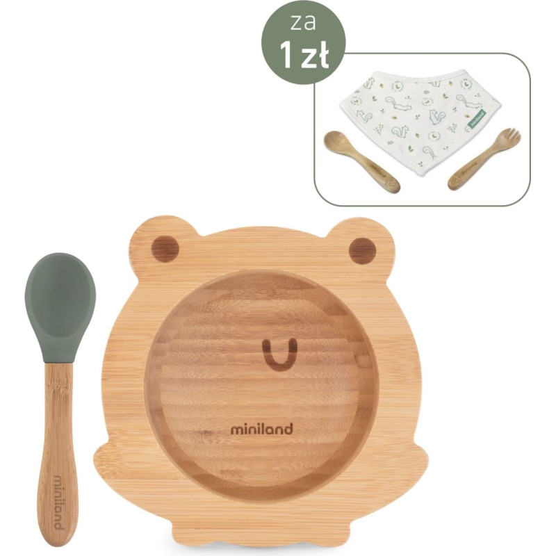 Miniland WOODEN BOWL FROG FSC 100%
