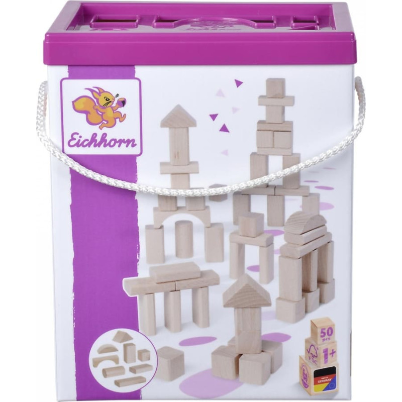 Eichhorn Wooden blocks, 50 pcs