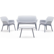 Bica Dārza mēbeļu komplekts Luxor Lounge Set balts/pelēks