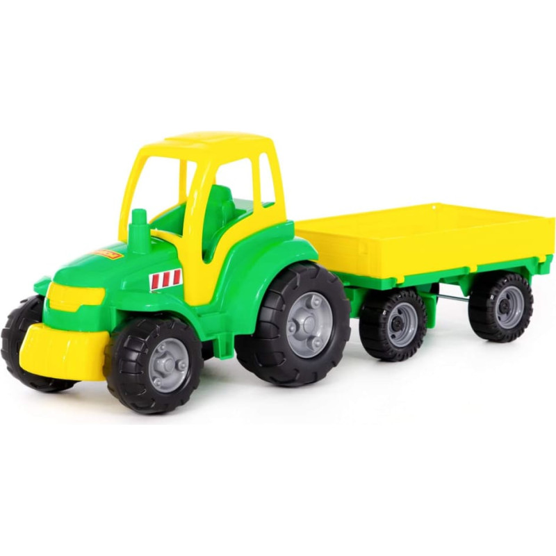 Polesie Tractor Champion with trailer, in various colors