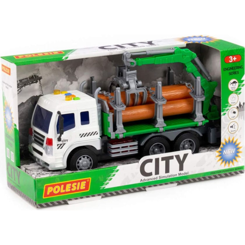 Polesie Log transporter with inertia and sound in box 32 cm 96067