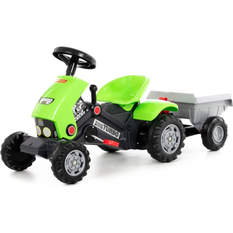 Polesie Tractor Turbo with trailer and pedals