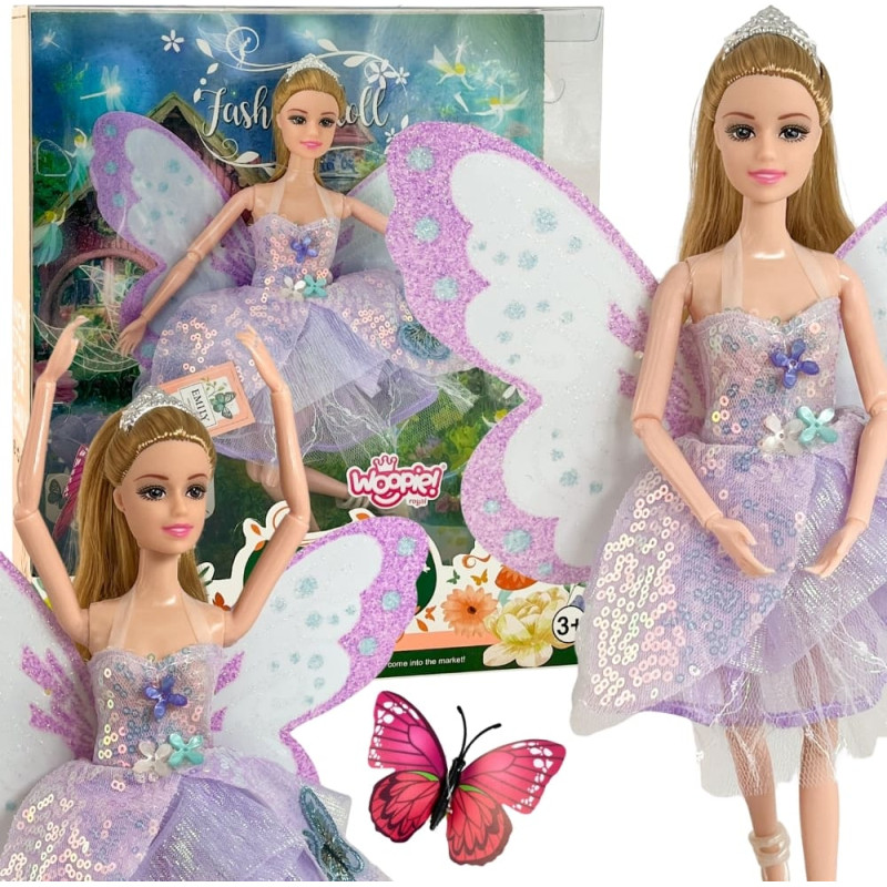 Woopie ROYAL Lalka Wr&oacute;żka EMI &ndash; Bajkowa Księżniczka z Motylimi Skrzydłami