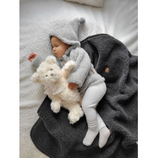 Wool romper suit Nevada 74/80 grey