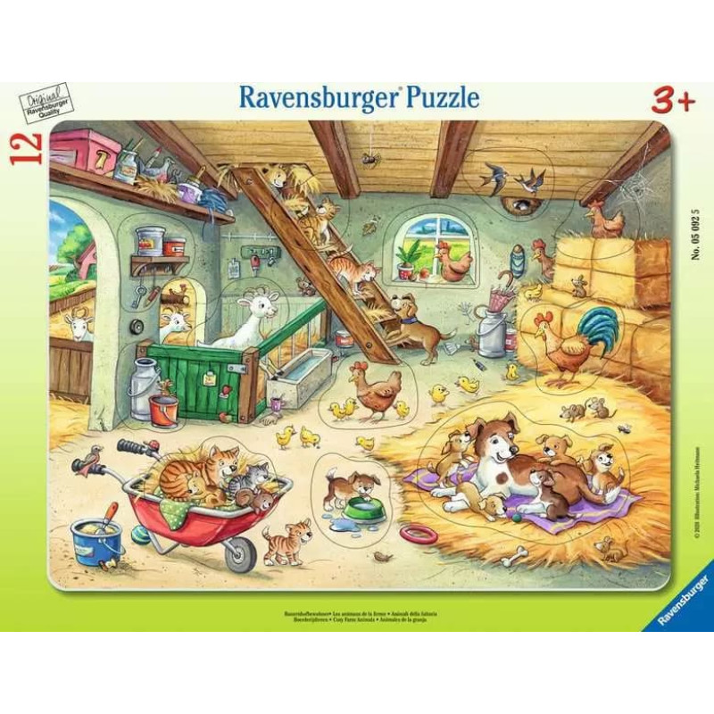 Ravensburger Flat puzzle 8&ndash;17 pcs. Farm Animals 3+