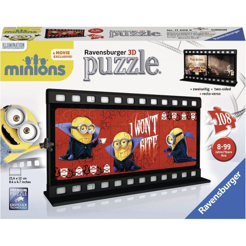 Ravensburger 3D Puzzle, 108 pcs, Minions