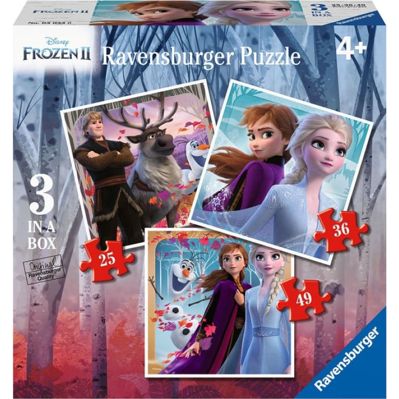 Ravensburger Puzzle 3in1 Disney Frozen 2