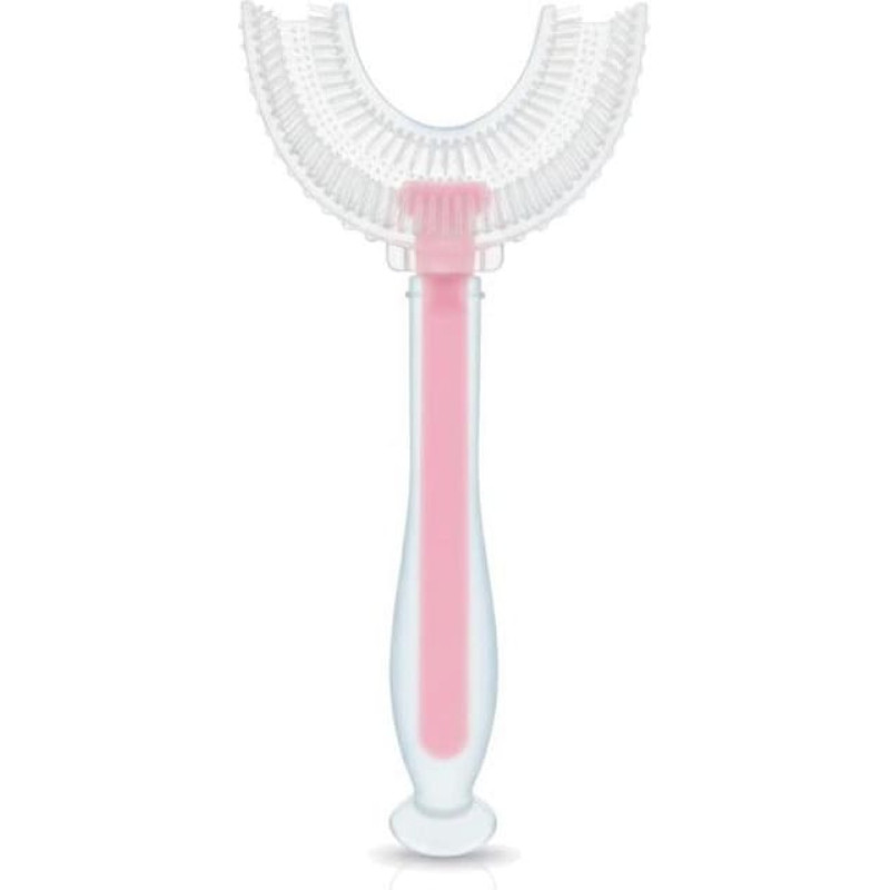 Bocioland 2322 SILICONE TOOTHBRUSH &bdquo;U&rdquo; PINK BL232