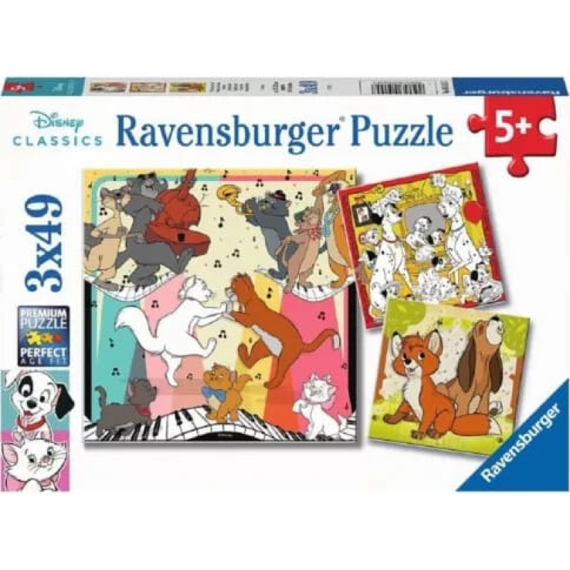 Ravensburger Puzzle 3x49 pcs Fun with Disney Animals