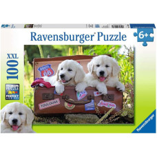 Ravensburger Puzzle Traveling Pups 100pc 10538