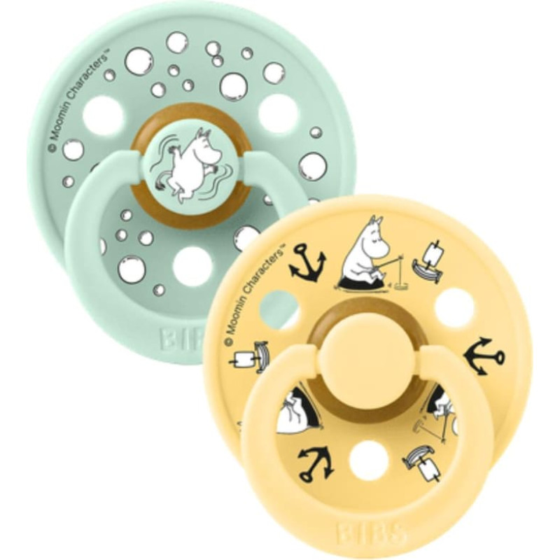 Bibs x Moomin &ndash; Colour Round Sailing - Nordic Mint Mix 0-6m 2pcs