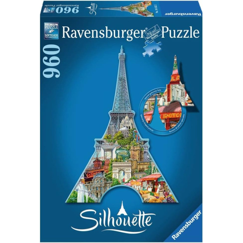 Ravensburger Puzzle 960 Shaped Puzzle Paris