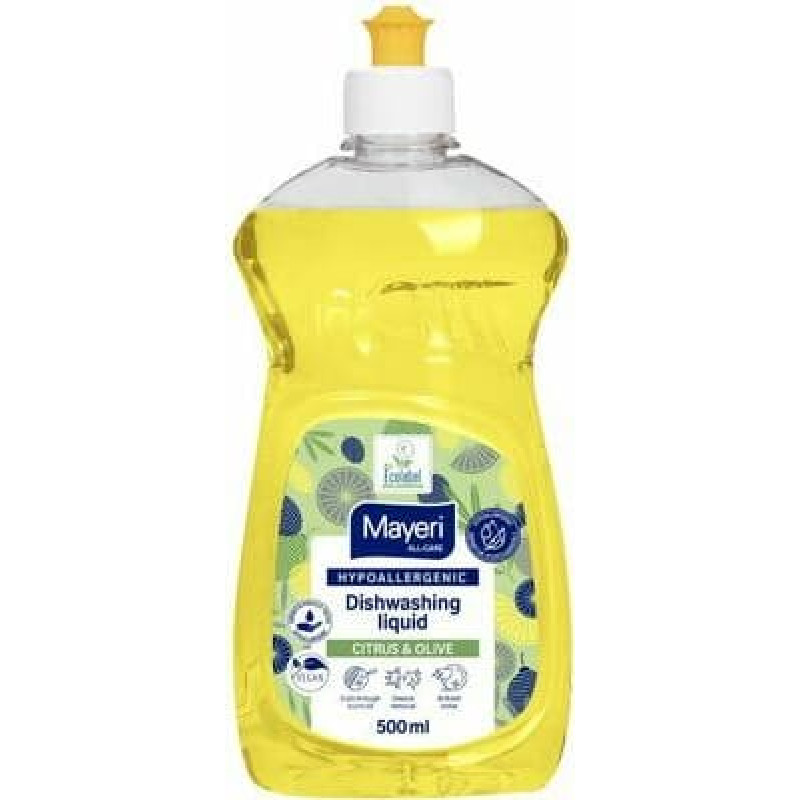 Mayeri Hypoallergenic dishwashing liquid Citrus & Olive 500ml
