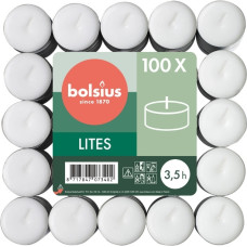 Bolsius Tējas sveces 100gab. baltas