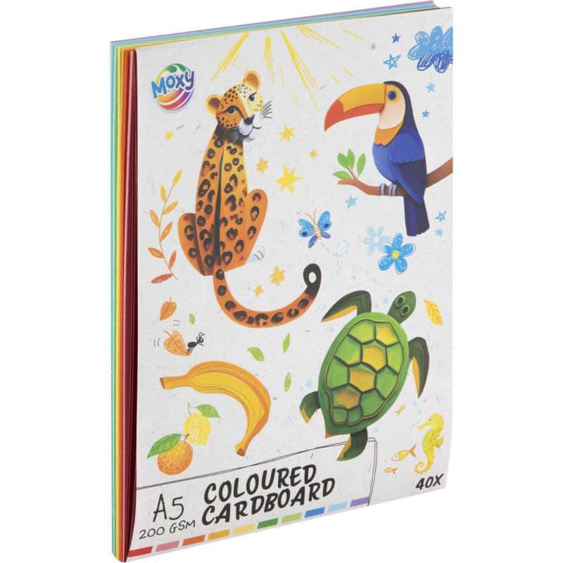 Moxy spalvotas popierius, A5 formatas, 40 lapų